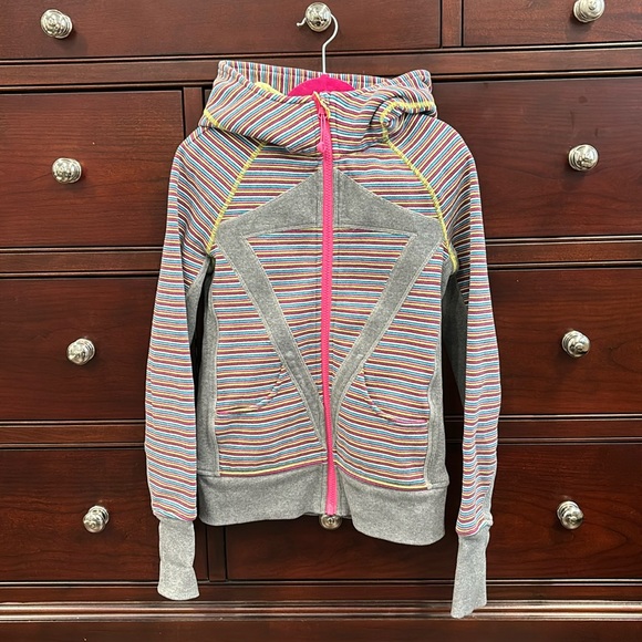 Girls Ivivva by Lululemon jacket hoodie size 10 - Picture 1 of 5